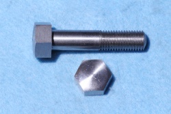 04) 7/16 Stainless Steel Hex Domed BSF Bolt X 1-3/4'' HB716134D
