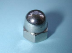 01) 4mm Nut Stainless Domed NMD04 - m/draw