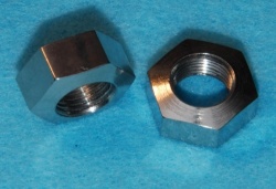 21) 3/8 UNF Single Chamfer Radiused Top Nut 24 tpi Stainless NUFF38024R S39