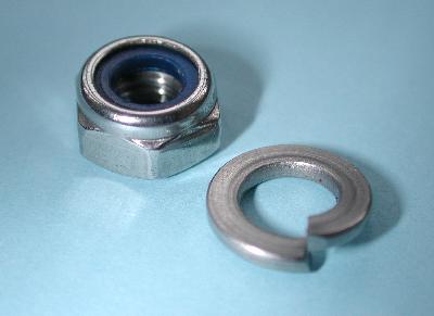 Laverda Handle Bar Clamp Nut+Washer (Stainless) 30510163-3