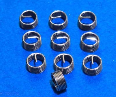 08) 1/4 BSP helicoil type thread repair insert 19tpi x 2D length (Pack of 10)  IBSP014019-2D