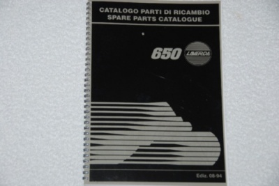 Laverda Zane 650 Parts Manual - P650