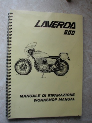 Laverda 500/350 Workshop Manual - 94000048