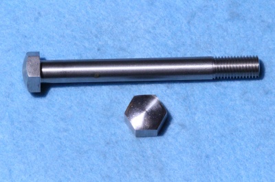 12) 3/8 Hex x 3-1/2'' BSF Stainless Steel Bolt Domed HB38312D