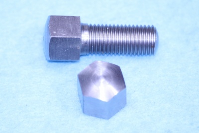 03) 5/16 Cycle (CEI) Bolt 0.445'' A/F  Stainless Steel Domed  X 1'' - HC516100DS