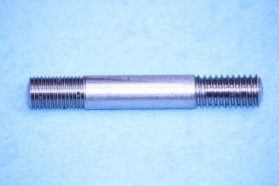 08) 3/8'' x 2-1/2'' Unc/Unf Stainless Steel Stud - STCF380212