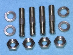 002a) BSA  A  and B Series Sump Plate Stainless Studs Long - 002BAL W1-18