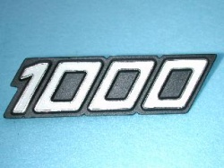 Laverda Side Panel Badge '1000' Black/White 61916052-T - D09