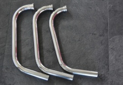 Laverda Exhaust Pipes (Stainless) 63101059-set x 3  all 120's except 120 Jota.
