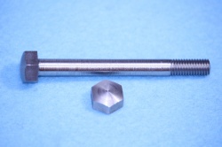 11) 1/4 x 2-1/2'' Bolt BSF stainless Steel Domed HB14212D