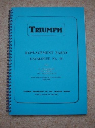 6) Triumph 6T, TR6, T120 Pre Unit Parts Manual 1960 - TP16