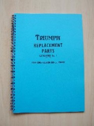 1) Triumph 6T, TR6, T120 Unit Parts Manual No1 1963 - TP01